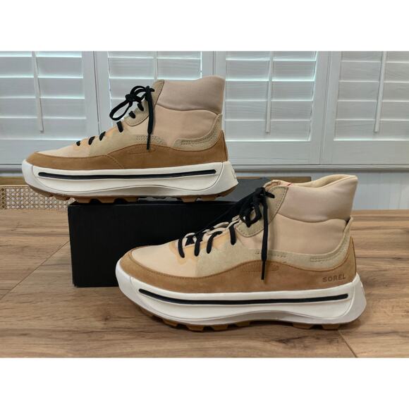 Sorel Women's Ona 503 Mid High-Top Sneaker Suede Textile Upper Size 9.5 NIB - Picture 3 of 13